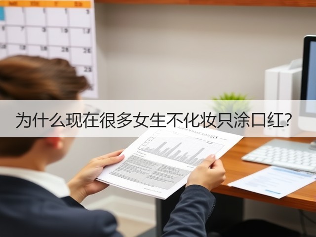 为什么现在很多女生不化妆只涂口红？(图1)