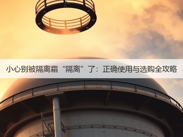小心别被隔离霜“隔离”了:正确使用与选购全攻略(图3) 小心别被隔离霜“隔离”了:正确使用与选购全攻略(图3)