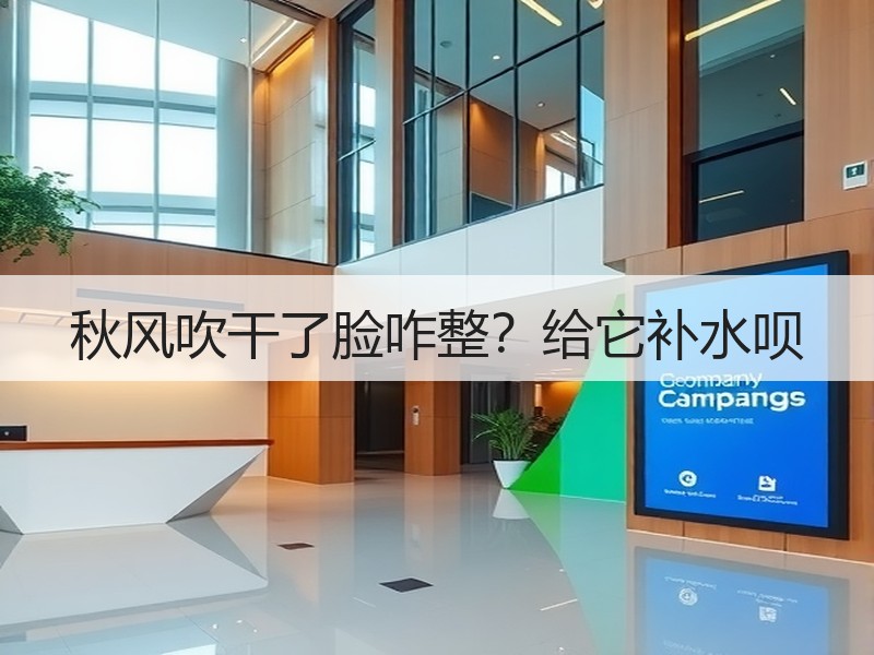 秋风吹干了脸咋整？给它补水呗