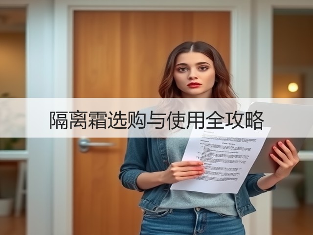 隔离霜选购与使用全攻略(图2) 隔离霜选购与使用全攻略(图2)