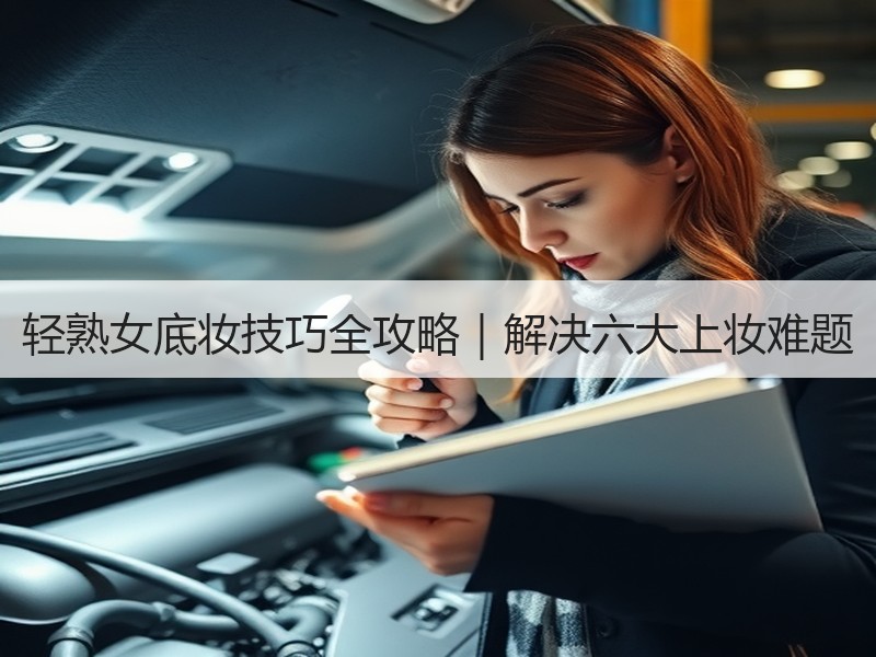 轻熟女底妆技巧全攻略｜解决六大上妆难题