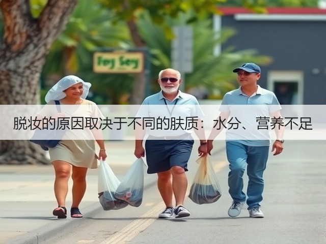 脱妆的原因取决于不同的肤质：水分、营养不足(图3)