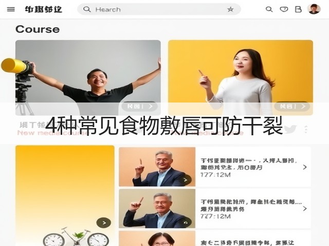 4种常见食物敷唇可防干裂(图2) 4种常见食物敷唇可防干裂(图2)
