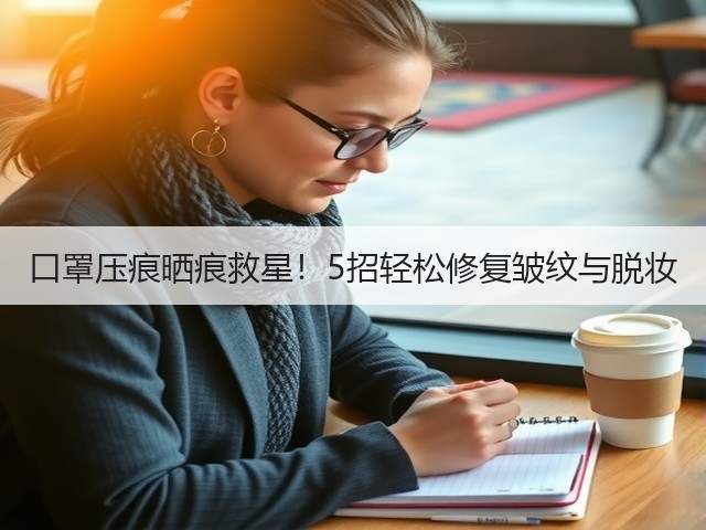 口罩压痕晒痕救星！5招轻松修复皱纹与脱妆(图1)