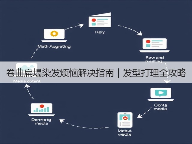 卷曲扁塌染发烦恼解决指南|发型打理全攻略(图2) 卷曲扁塌染发烦恼解决指南|发型打理全攻略(图2)