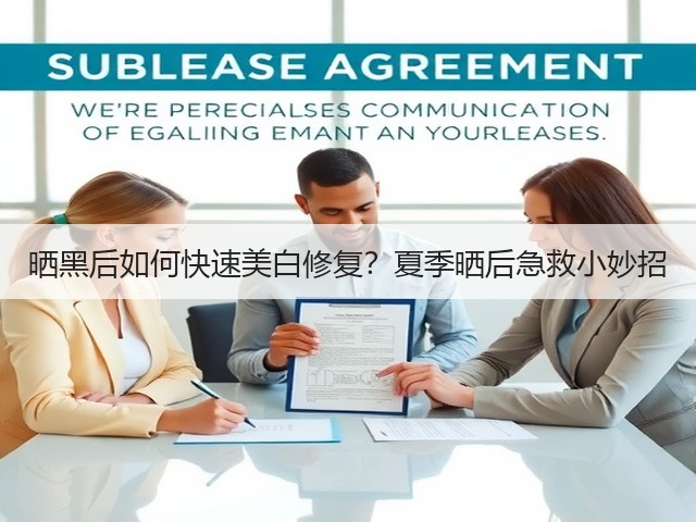 晒黑后如何快速美白修复?夏季晒后急救小妙招(图1) 晒黑后如何快速美白修复?夏季晒后急救小妙招(图1)
