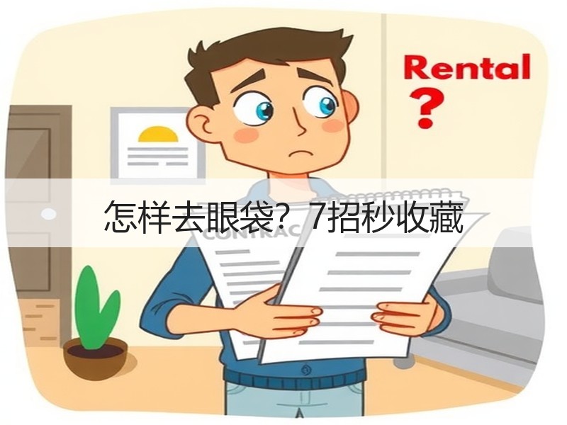 怎样去眼袋？7招秒收藏