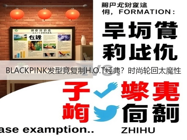 BLACKPINK发型竟复制H.O.T经典？时尚轮回太魔性(图3)