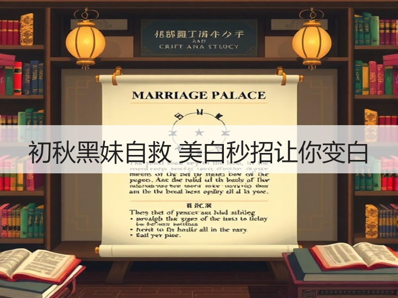 初秋黑妹自救 美白秒招让你变白