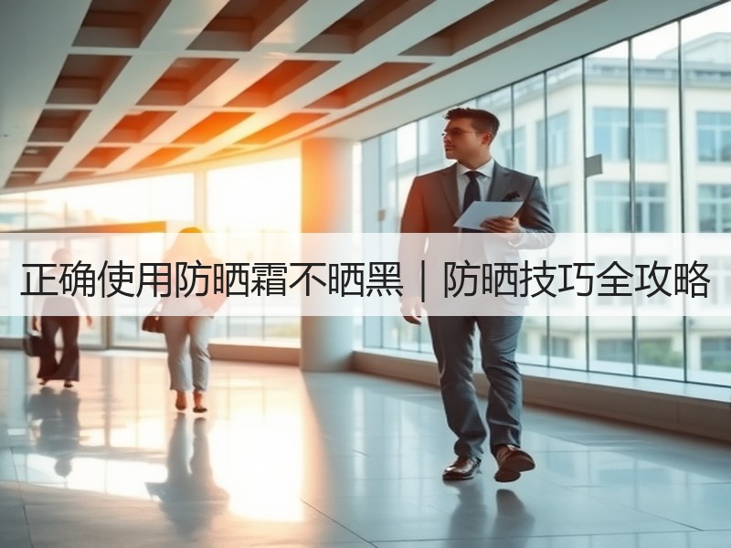 正确使用防晒霜不晒黑｜防晒技巧全攻略