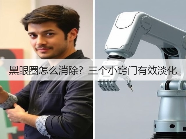 黑眼圈怎么消除？三个小窍门有效淡化(图1)