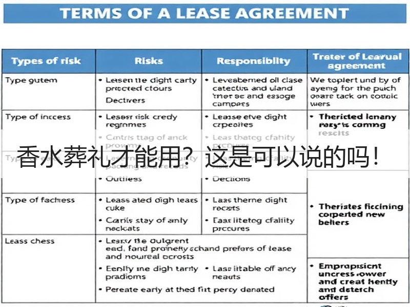 香水葬礼才能用？这是可以说的吗！