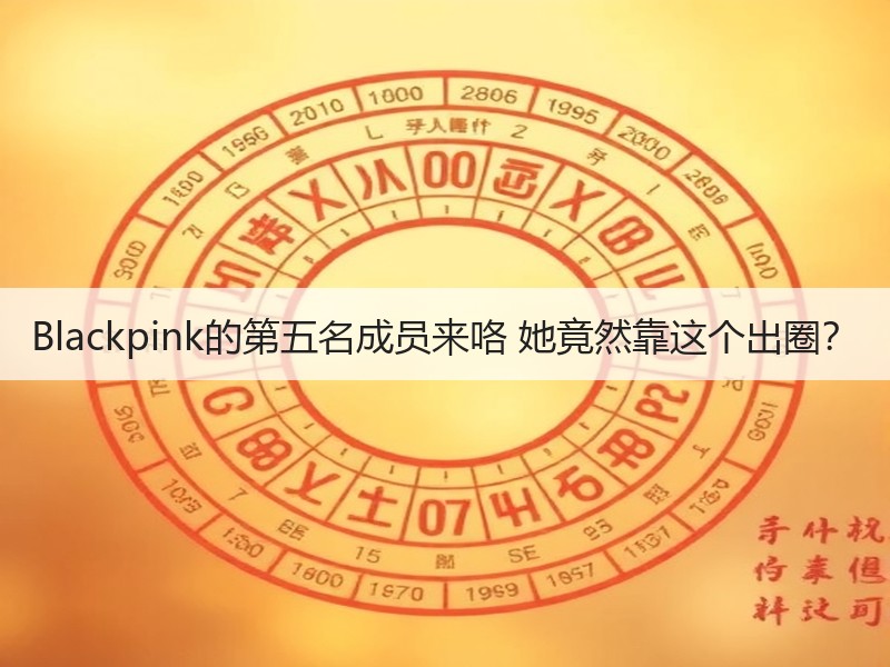 Blackpink的第五名成员来咯 她竟然靠这个出圈？