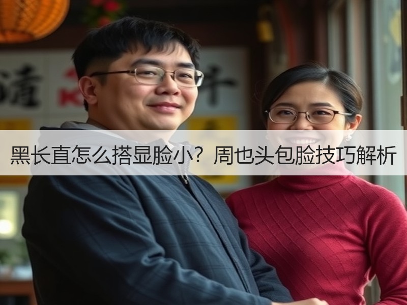 黑长直怎么搭显脸小？周也头包脸技巧解析