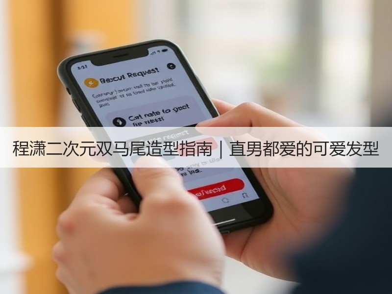 程潇二次元双马尾造型指南｜直男都爱的可爱发型