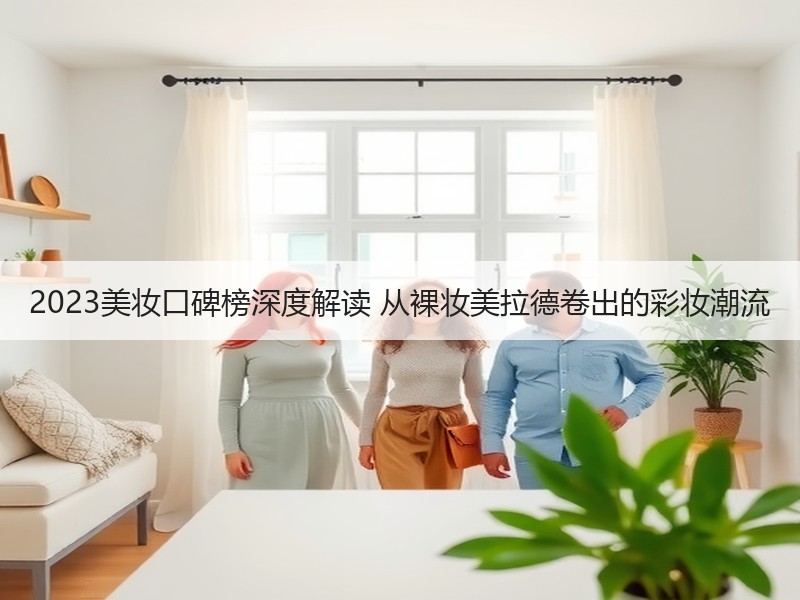 2023美妆口碑榜深度解读 从裸妆美拉德卷出的彩妆潮流