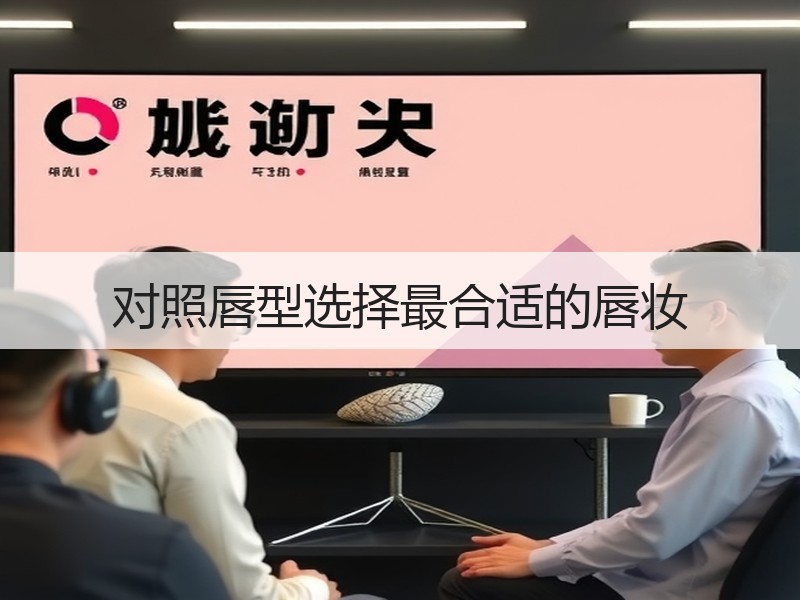 对照唇型选择最合适的唇妆
