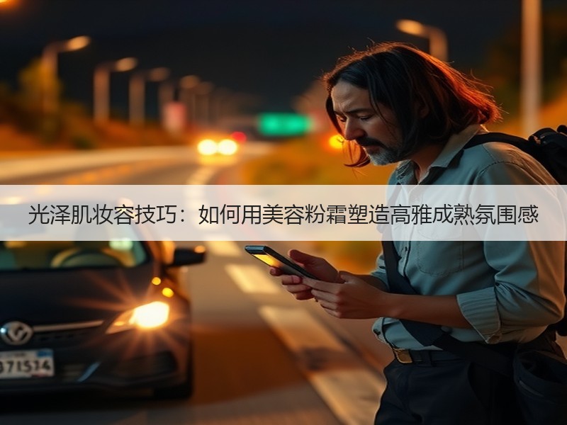 光泽肌妆容技巧：如何用美容粉霜塑造高雅成熟氛围感
