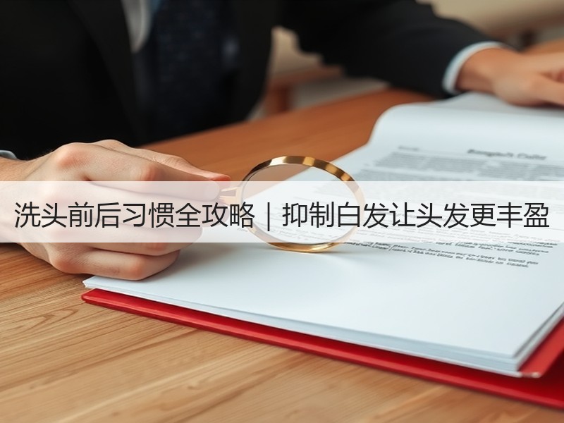 洗头前后习惯全攻略｜抑制白发让头发更丰盈