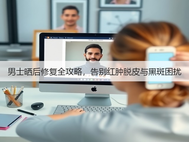 男士晒后修复全攻略，告别红肿脱皮与黑斑困扰(图2)