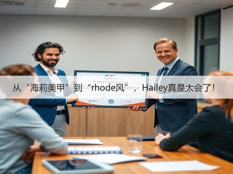 从“海莉美甲”到“rhode风”，Hailey真是太会了！