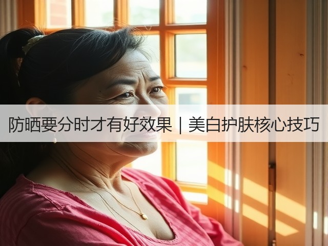 防晒要分时才有好效果|美白护肤核心技巧(图3) 防晒要分时才有好效果|美白护肤核心技巧(图3)