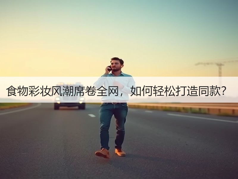 食物彩妆风潮席卷全网，如何轻松打造同款？