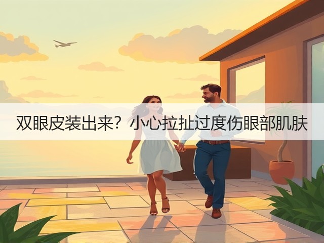 双眼皮装出来?小心拉扯过度伤眼部肌肤(图2) 双眼皮装出来?小心拉扯过度伤眼部肌肤(图2)