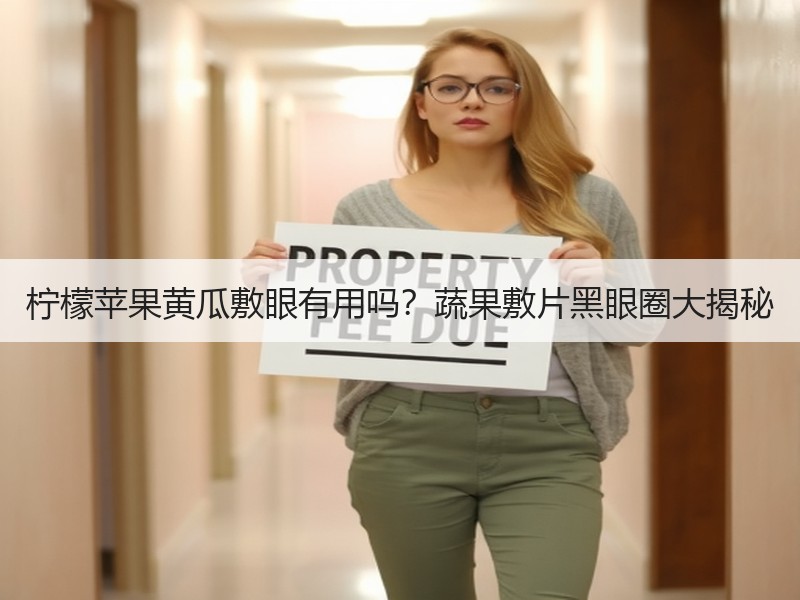 柠檬苹果黄瓜敷眼有用吗？蔬果敷片黑眼圈大揭秘