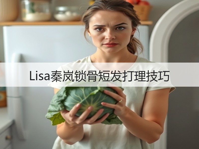 Lisa秦岚锁骨短发打理技巧