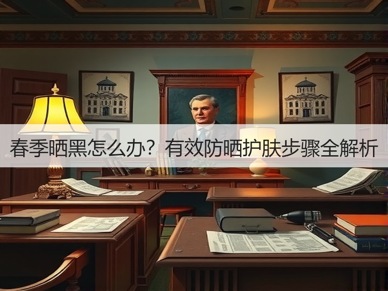 春季晒黑怎么办？有效防晒护肤步骤全解析