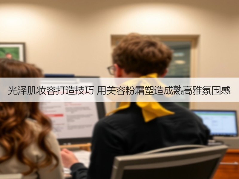 光泽肌妆容打造技巧 用美容粉霜塑造成熟高雅氛围感