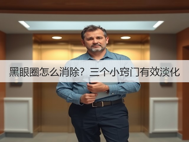 黑眼圈怎么消除？三个小窍门有效淡化(图3)