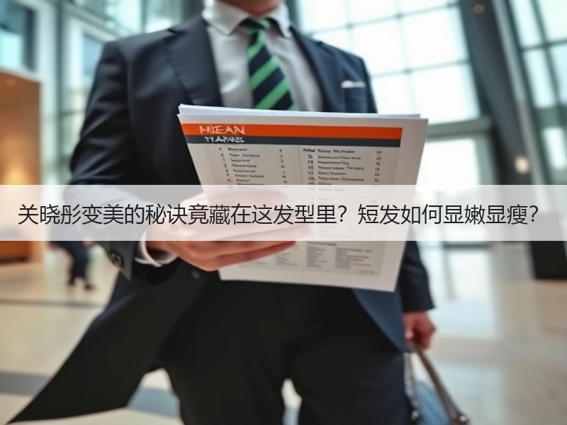 关晓彤变美的秘诀竟藏在这发型里？短发如何显嫩显瘦？