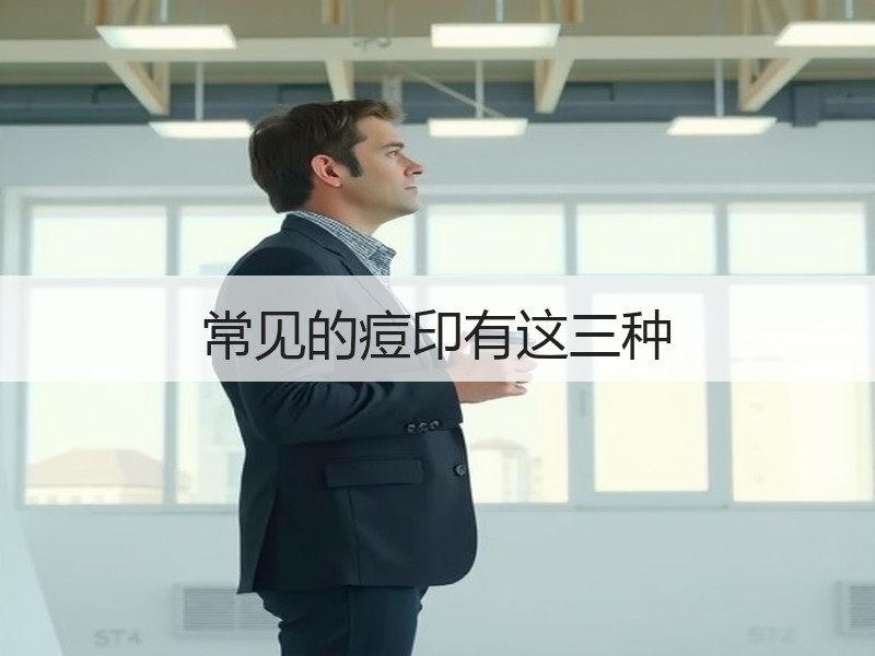 常见的痘印有这三种