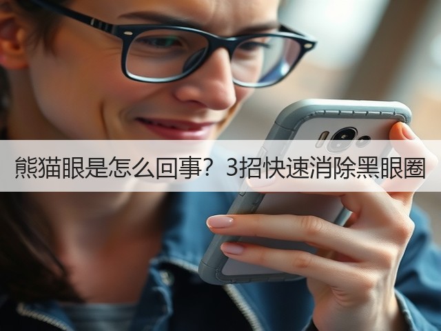 熊猫眼是怎么回事？3招快速消除黑眼圈(图3)