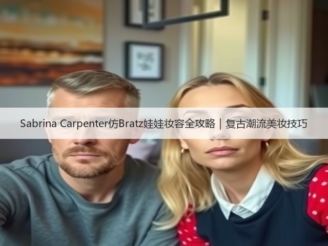 Sabrina Carpenter仿Bratz娃娃妆容全攻略｜复古潮流美妆技巧(图1)