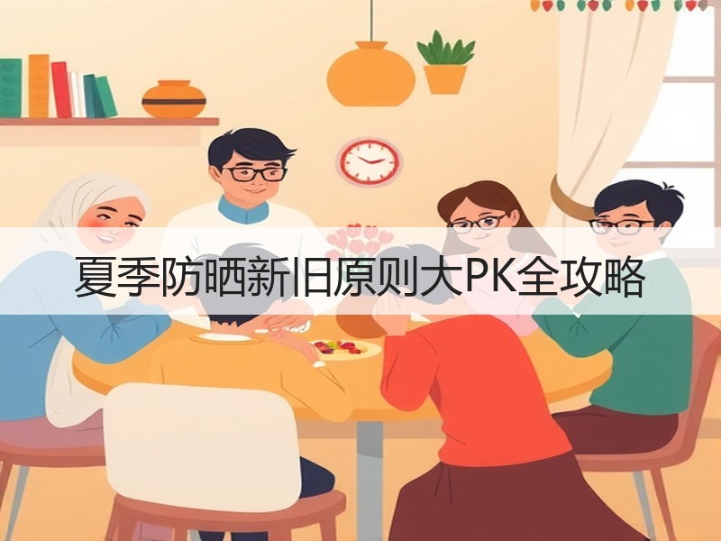 夏季防晒新旧原则大PK全攻略