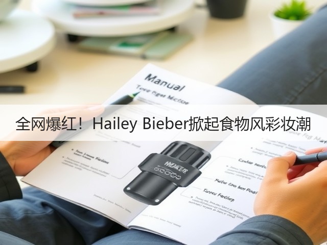 全网爆红！Hailey Bieber掀起食物风彩妆潮(图3)