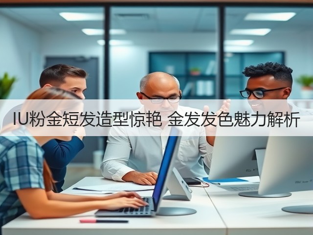 IU粉金短发造型惊艳 金发发色魅力解析(图3)