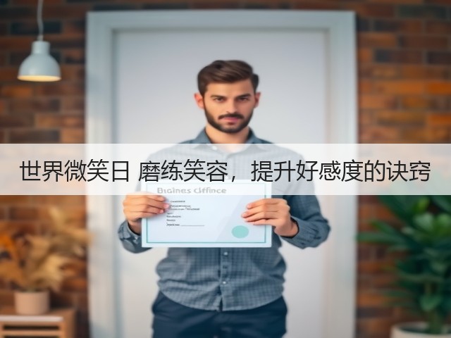 世界微笑日 磨练笑容，提升好感度的诀窍(图2)