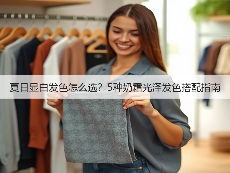 夏日显白发色怎么选？5种奶霜光泽发色搭配指南