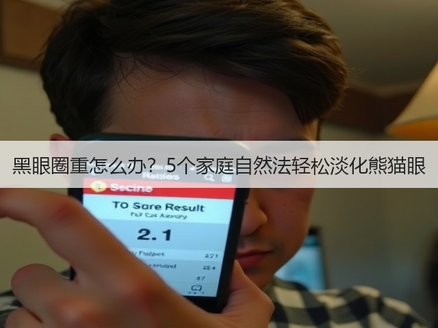 黑眼圈重怎么办?5个家庭自然法轻松淡化熊猫眼(图2) 黑眼圈重怎么办?5个家庭自然法轻松淡化熊猫眼(图2)