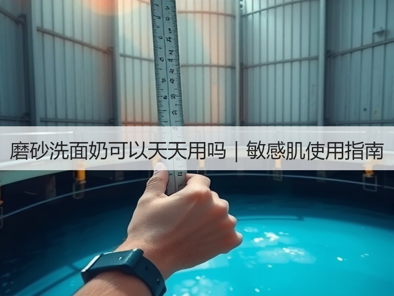磨砂洗面奶可以天天用吗｜敏感肌使用指南