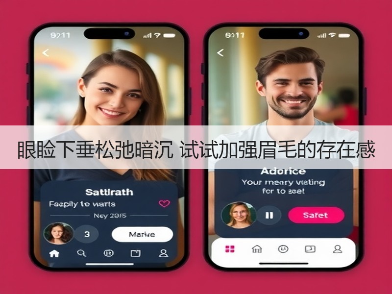眼睑下垂松弛暗沉 试试加强眉毛的存在感