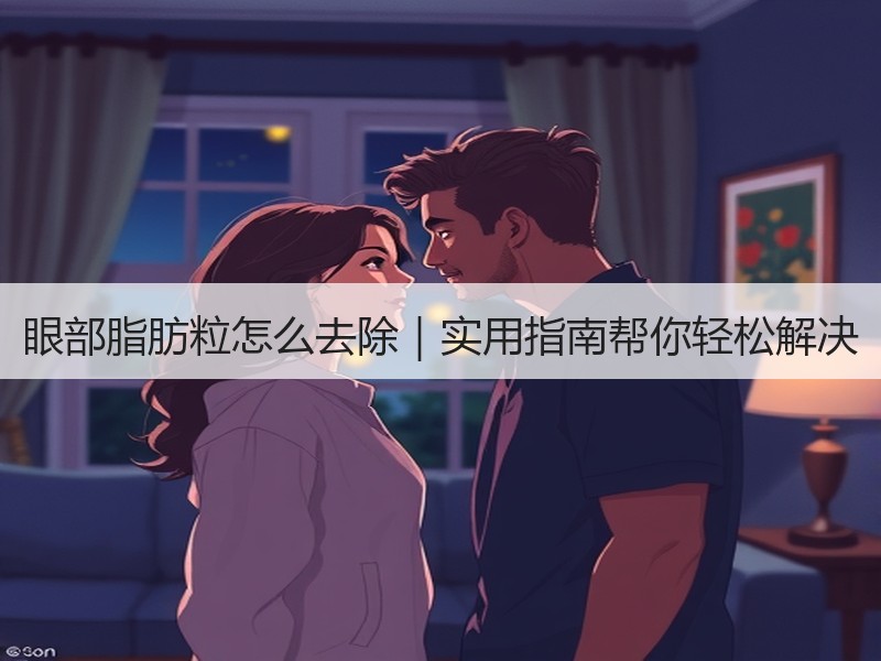 眼部脂肪粒怎么去除｜实用指南帮你轻松解决