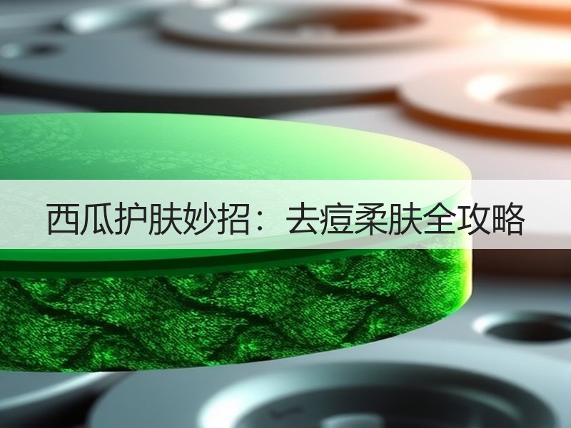 西瓜护肤妙招：去痘柔肤全攻略