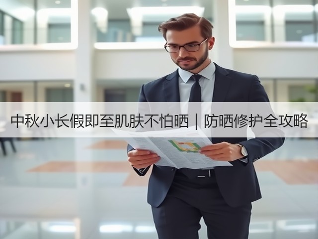 中秋小长假即至肌肤不怕晒|防晒修护全攻略(图1) 中秋小长假即至肌肤不怕晒|防晒修护全攻略(图1)