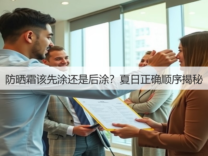 防晒霜该先涂还是后涂？夏日正确顺序揭秘