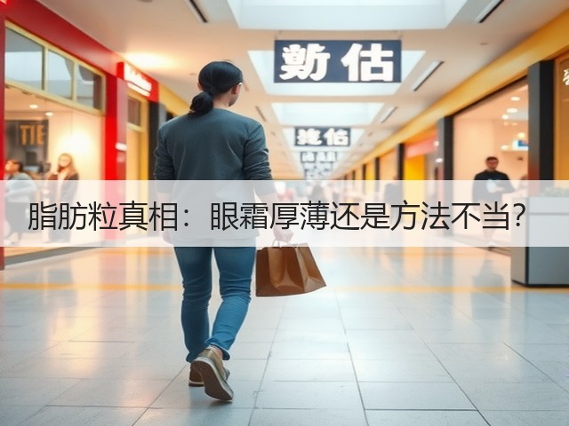 脂肪粒真相：眼霜厚薄还是方法不当？(图1)